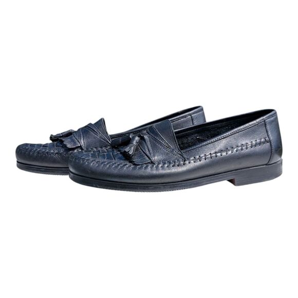 Giorgio Brutini Loafer Mens 9D Bartell Woven Leather Tassel Dress Shoe Casual main image 6